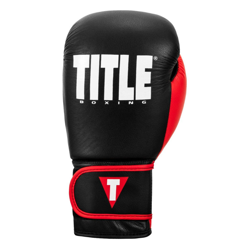 Боксерські рукавиці TITLE Boxing Dynamic Strike Black/Red 12 oz