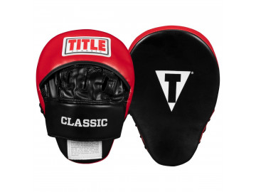 Лапи боксерські TITLE Classic Charge Punch Mitts Black/Red