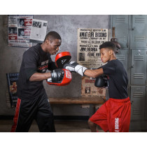 Лапи боксерські TITLE Classic Charge Punch Mitts Black/Red