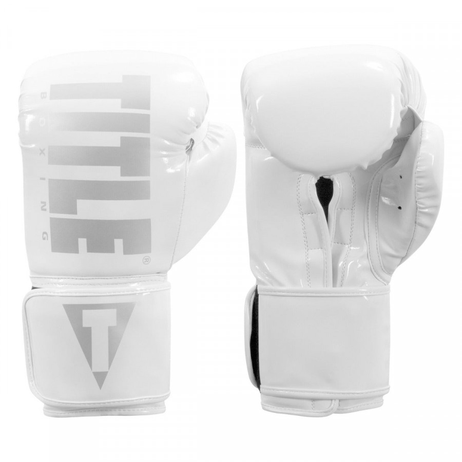 Боксерські рукавиці TITLE Boxing Inferno Intensity Elastic White 18 oz