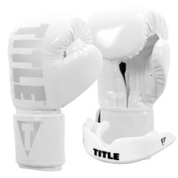 Боксерські рукавиці TITLE Boxing Inferno Intensity Elastic White 18 oz