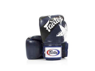 Боксерські рукавиці Fairtex BGV1 Nation Print Blue 10 унцій