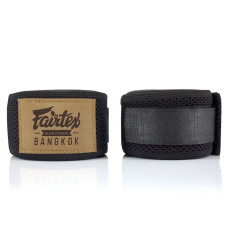 Бинти для боксу Fairtex HW4 Black, Довжина 4,5 м, Еластичні, Поліестер, Гума, Чорний