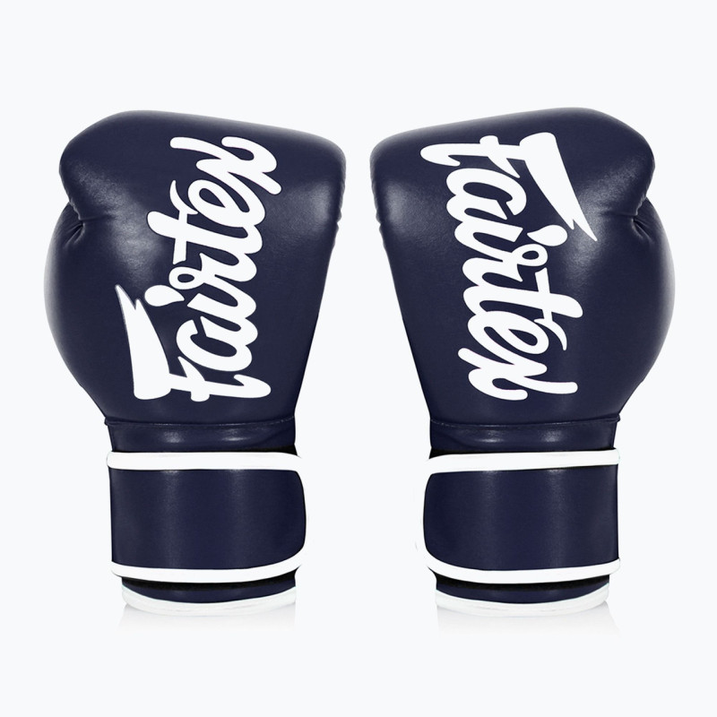 Боксерские перчатки Fairtex BGV14 Blue (бинты в комплекте), 12 унций, Микрофибра, Синий