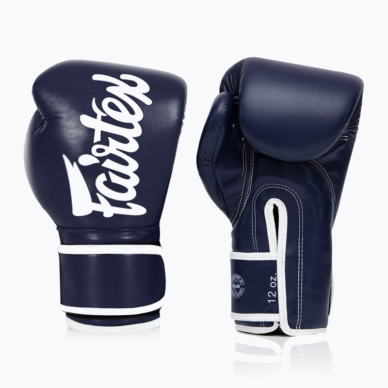 Боксерские перчатки Fairtex BGV14 Blue (бинты в комплекте), 12 унций, Микрофибра, Синий