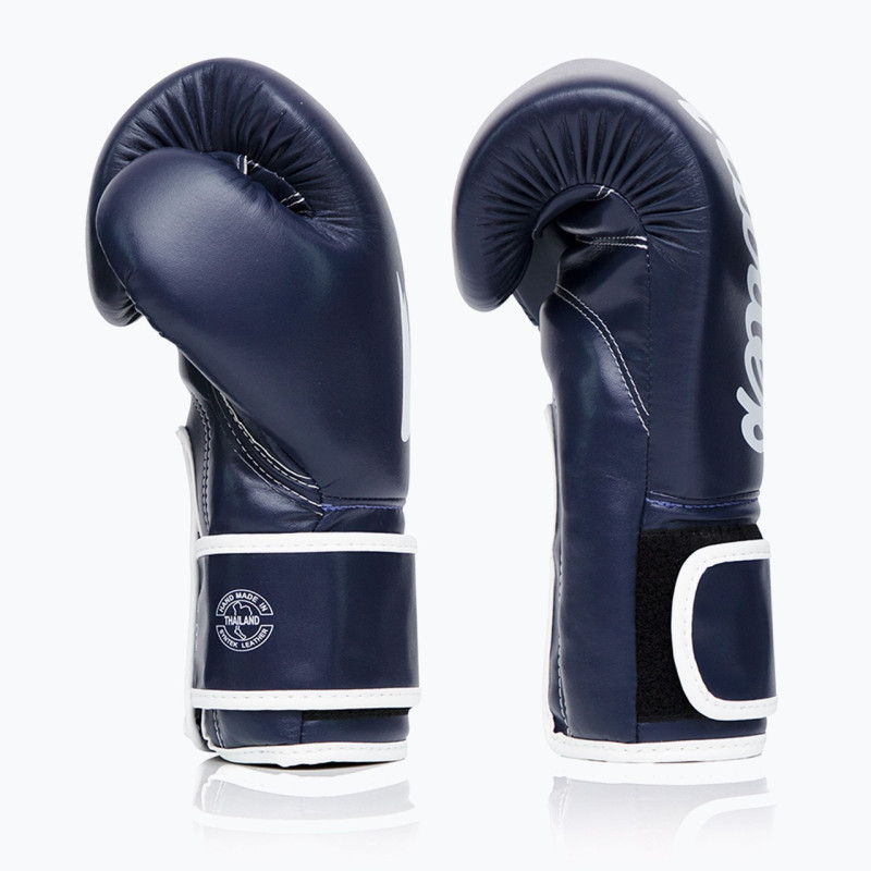 Боксерские перчатки Fairtex BGV14 Blue (бинты в комплекте), 12 унций, Микрофибра, Синий