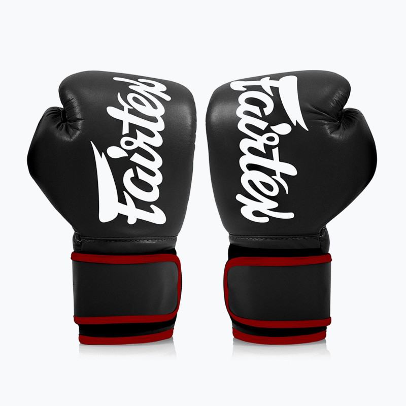Боксерские перчатки Fairtex BGV14 Black (бинты в комплекте), 14 унций, Микрофибра, Черный