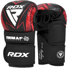 Рукавиці для ММА (Греплінгові рукавички) RDX схвалено IMMAF L Red