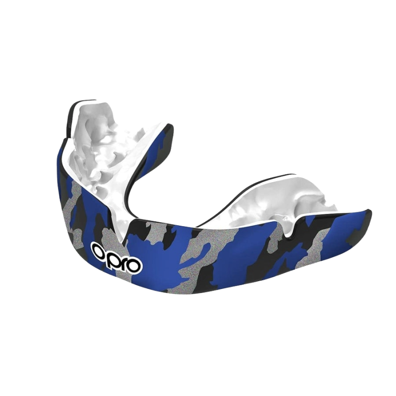 Капа OPRO Instant CAMO доросла (вік 11+) Black/Blue (art.102523001)