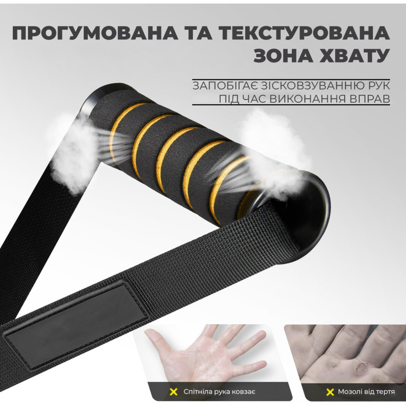 Ручки для тяги PowerPlay PP_4410 з карабінами 2 шт.