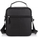 Сумка мужская кожаная Tiding Bag через плечо черная