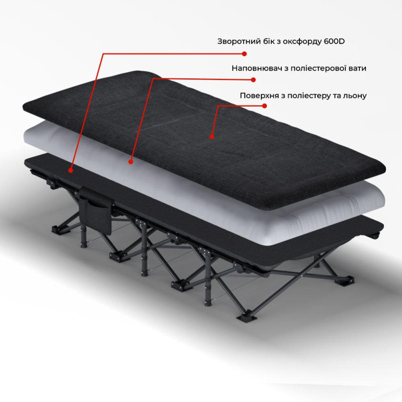 Раскладная кровать шезлонг WCG CC-R11 с сумкой