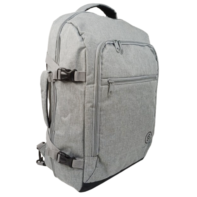 Большой дорожный рюкзак - сумка для поездок 40L Live in style светло-серый
