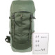 Легкий походный, туристический рюкзак с дождевиком 45L Adventuridge хаки