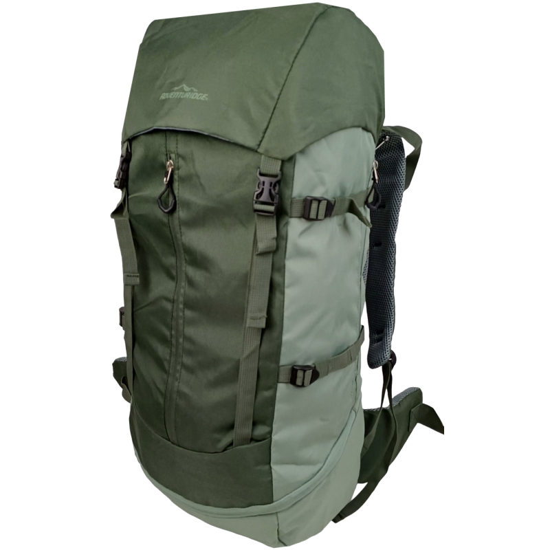 Легкий походный, туристический рюкзак с дождевиком 45L Adventuridge хаки