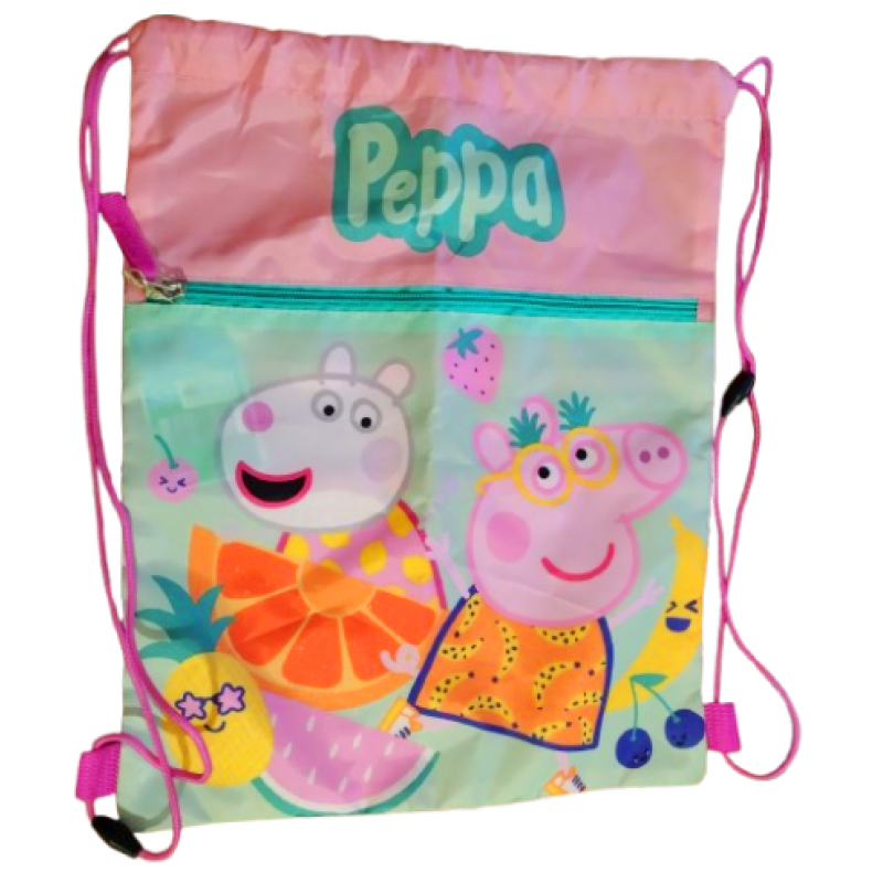 Сумка для обуви, котомка, детский рюкзак Peppa Pig, Свинка Пеппа розовый