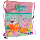 Сумка для обуви, котомка, детский рюкзак Peppa Pig, Свинка Пеппа розовый