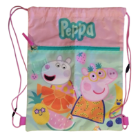 Сумка для обуви, котомка, детский рюкзак Peppa Pig, Свинка Пеппа розовый
