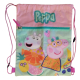 Сумка для обуви, котомка, детский рюкзак Peppa Pig, Свинка Пеппа розовый