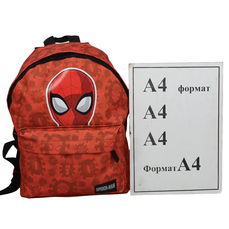 Детский рюкзак Человек Паук, Spider Man красный