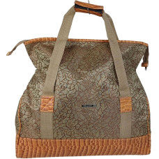 Дорожная сумка, саквояж 25L Wallaby бежевая с цветами