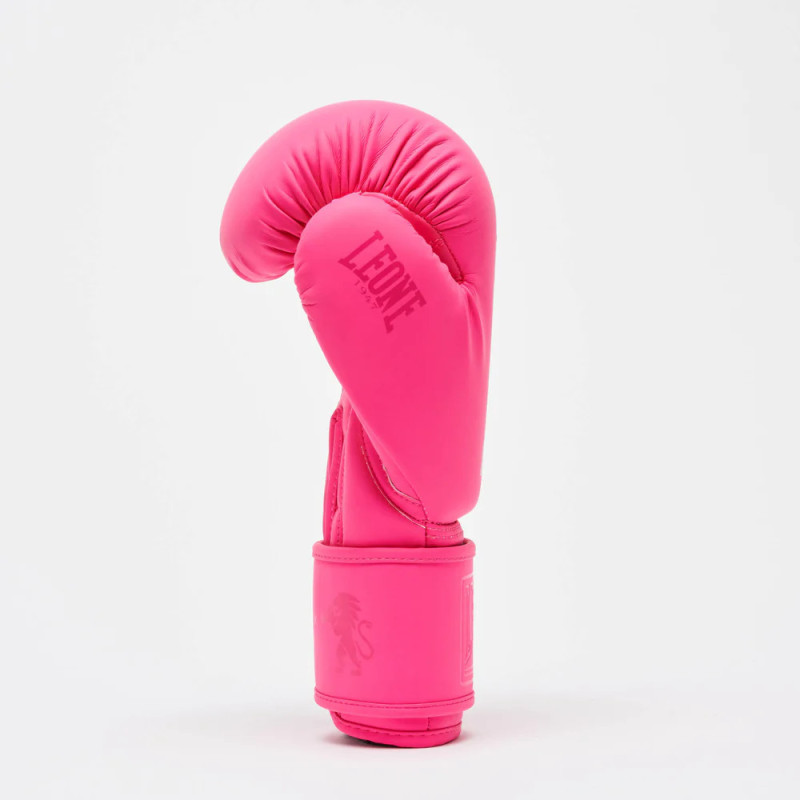 Боксерские перчатки Leone GN058 TONE X Fuxia, 10 унций, Натуральная кожа, Розовый