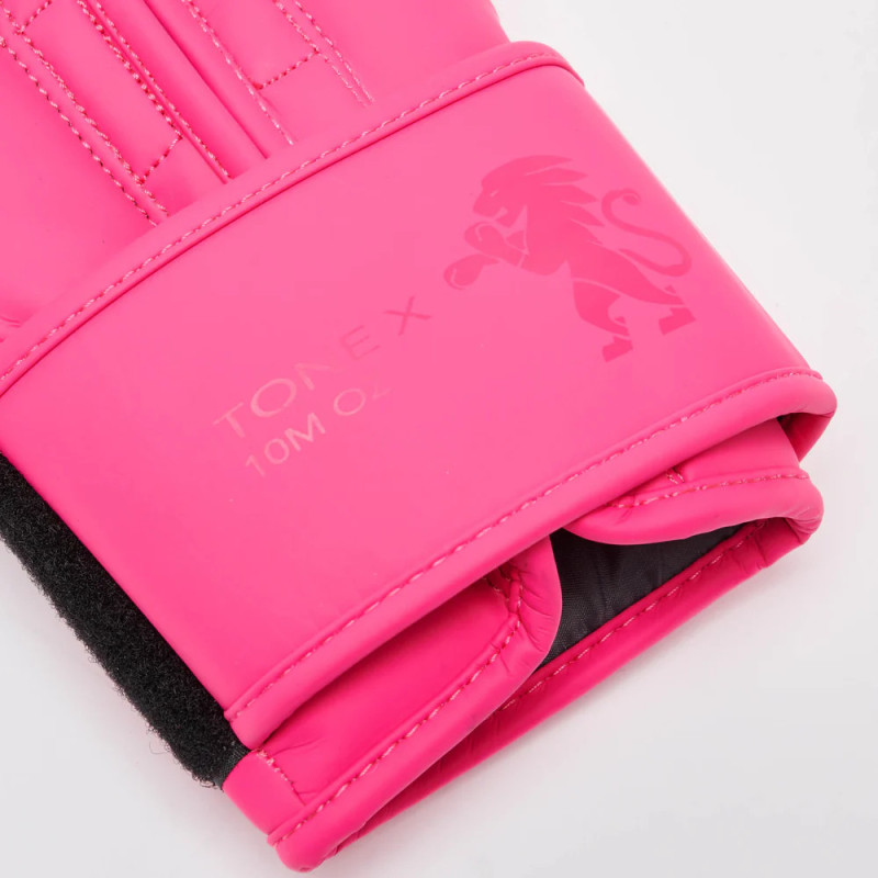 Боксерские перчатки Leone GN058 TONE X Fuxia, 10 унций, Натуральная кожа, Розовый