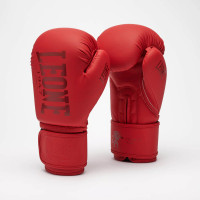 Боксерские перчатки Leone GN058 TONE X Red, 16 унций, Натуральная кожа, Красный