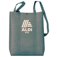 Легка складна сумка-шопер шоппер для закупів Aldi 48х38 см см сіра