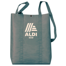 Легка складна сумка-шопер шоппер для закупів Aldi 48х38 см см сіра