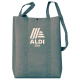 Легкая складная сумка-рюкзак шоппер для покупок Aldi 48х38 см серая