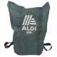 Легкая складная сумка-рюкзак шоппер для покупок Aldi 48х38 см серая