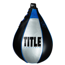 Пневмогруша боксерська TITLE Platinum Perilous Speed Bag Silver/Black (18×25,4 см.)