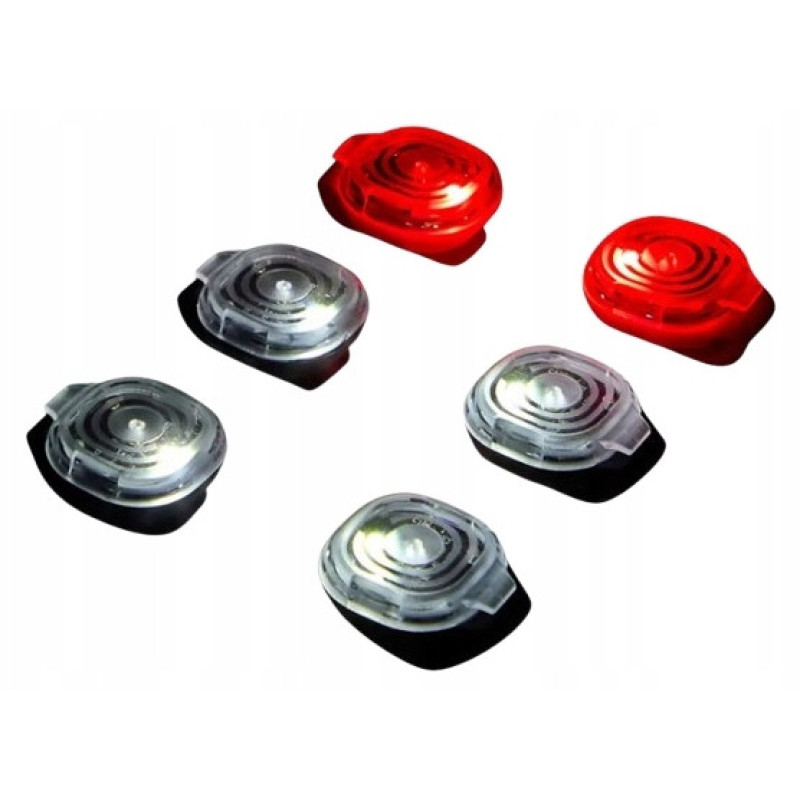Набор светодиодных фонариков на клипсе Walfort LED Clip Lights — 6 шт., белый и красный свет