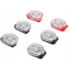 Набір світлодіодних ліхтариків на кліпсі Walfort LED Clip Lights — 6 шт., біле та червоне світло