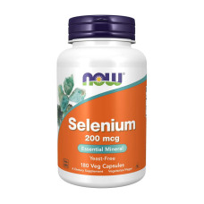 Селен, Selenium 200 mcg, NOW, 180 капсул