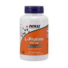 Аминокислоты, L-Proline 500 mg, NOW, 120 капсул