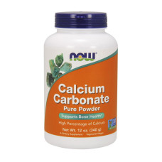 Кальций, Calcium Carbonate, NOW, 340 г