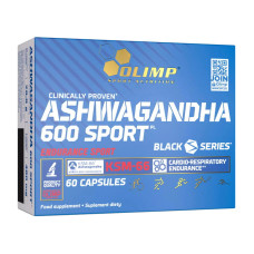 Ашваганда, Ashwagandha 600 Sport, OLIMP, 60 капсул