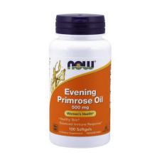 Добавка для здоровья, Evening Primrose Oil 500 mg, NOW, 100 капсул