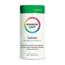 Магний, Calcium with Magnesium & Vitamin D3, Rainbow Light, 180 таблеток