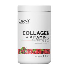 Коллаген, Collagen + Vitamin C, OstroVit, 400 г (Кола с ромом)