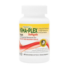 Добавка для здоровья, Hema-Plex, Natures Plus, 60 капсул