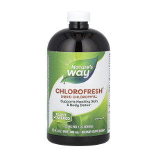 Добавка для здоров'я, Chlorofresh Liquid Chlorophyll Unflavored, Nature's Way, 473 мл (Без смаку)