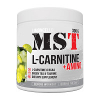 L-карнитин, L-Carnitine + Amino, MST, 300 г (Лимончелло)