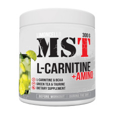L-карнитин, L-Carnitine + Amino, MST, 300 г (Лимончелло)