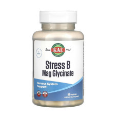 Витамины и минералы, Stress B Mag Glycinate, KAL, 60 капсул
