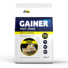 Гейнер, Gainer Multi-Phase, FitWin, 1,5 кг (Банановий пудинг)