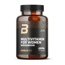 Мультивітаміни, Multivitamin for Women Organic, BioTech, 60 таблеток