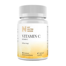 Вітаміни, Vitamin C 500, My Nutri Week, 60 капсул